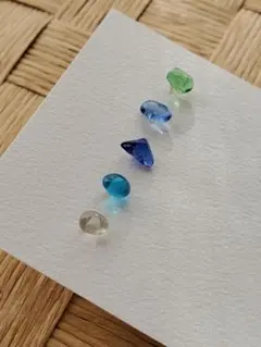 シーグラスのピアス5点セット☆No.753