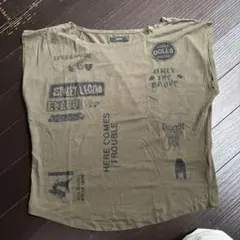 DIESEL 総柄プリント 半袖Tシャツ カーキのサムネイル