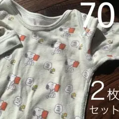 ユニクロ　長袖ロンパース　２枚セット