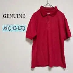 GENUINE ジェニュイン レッド ポロシャツ 半袖 M (10/12)