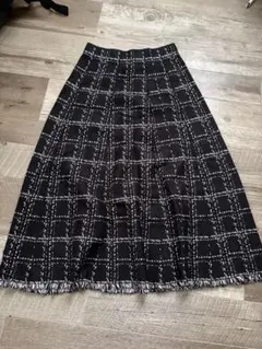 ※はな様専用　MISCH MASCH ニットロングスカート M チェック柄