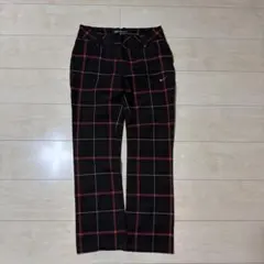 Nike レディース ゴルフパンツ ブラック/レッドチェック