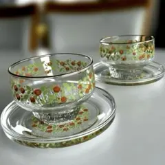 昭和レトロ 佐々木ガラス デザートカップ フルーツアイスクリームグラスのサムネイル