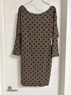 ANAP アナップ　ワンピース　水玉模様オフショルダーワンピース チュニック