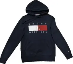 TOMMY HILFIGER ブラック パーカー S/P
