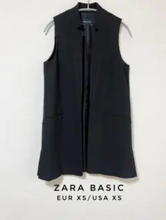 ZARA BASIC ザラベーシック ジレ EUR XS ブラック