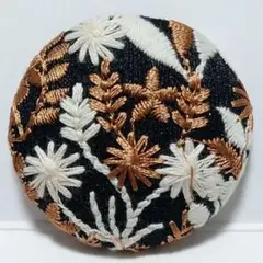 インド刺繍　№3417　黒茶色　㊳ミリ