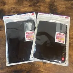 UNIQLO HEATTECH 140 ブラック 2枚セット
