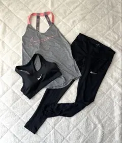 NIKE ナイキ　ヨガウェア　トレーニングウェア　ジム　フィットネス3点セット