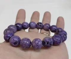 天然石　超高品質　チャロアイト❤️ ブレスレット