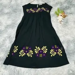 loaf osmosis loaf オズモーシス(F) Aラインワンピース 刺繍