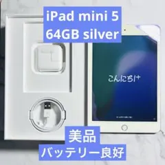 【美品】iPad mini 第5世代 (2019)64GB Wi-Fi シルバー
