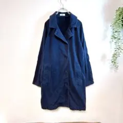 RCWB ロデオクラウンズ コート M ネイビー ロングコート レディース 古着