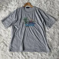 Penang刺繍入りグレーTシャツ☆KINGSTON XL キングストン