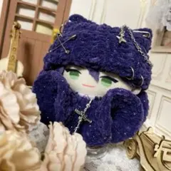 猫耳帽子+ポンチョkm【匿名配送】にじぱぺっと　にじぱぺ　ぱぺ服　帽子　ぬい服