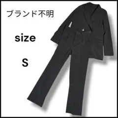 美品　レディース スーツ セットアップ ブラック S ストライプ ビジネス