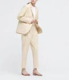 ユニクロ　セオリー　 テーラードジャケット アイボリー　M　感動ジャケット