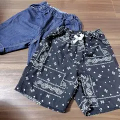 プティマイン　110 パンツ　2枚セット　デニム