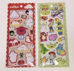 もちもちマシュマロシール　ベイマックス　トイストーリー　２点セット