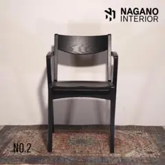 ②ナガノインテリア ダイニングチェア DC315-1W 板座 スタッキングのサムネイル