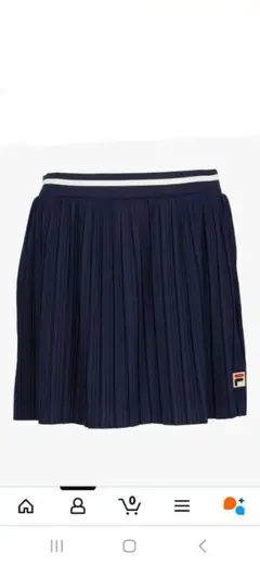 FILA ネイビー プリーツスカート　Lサイズ新品未使用