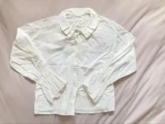 サマンサモスモス フリル襟・袖 シフォンカットソー 綿(コットン100%)