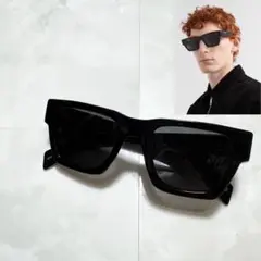 【PRADA】プラダ レディース サングラス トライアングルロゴ 黒 M19 Prada Eyewear トライアングルロゴ パイロットサングラス | ブラック