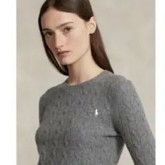 カシミヤ混 ✨️定番大人気✨️ POLO ラルフローレン ケーブルニット セーター