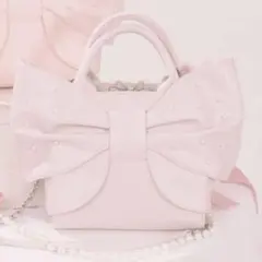 バッグ Mellfy pearl ribbon kiss-lock bag Mellfy pearl ribbon kiss-lock bag - メルカリ