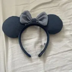 ディズニーカチューシャ デニム　ミニー