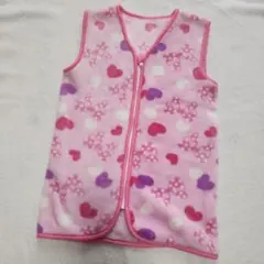 美品★ピンクハート模様スリーパー
