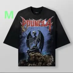 YoungLA スカルプリント オーバーサイズTシャツ ブラックのサムネイル