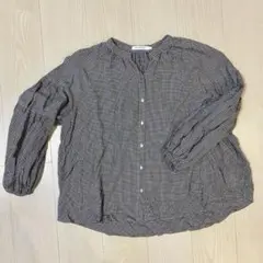 ギンガムチェックシャツ M 長袖シャツ カジュアル ブラウス