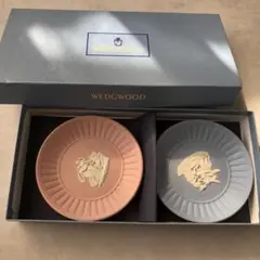 箱付き　WEDGWOOD ペアトレイ フルートデザイン 2枚セットのサムネイル