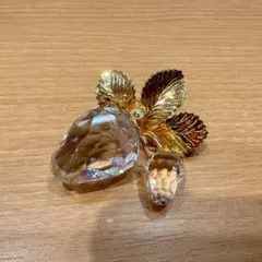 ♥【Swarovski】スワロフスキー　ブローチ　ストロベリー