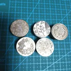 花柄デザイン シーリングスタンプ ヘッド5個セット　P