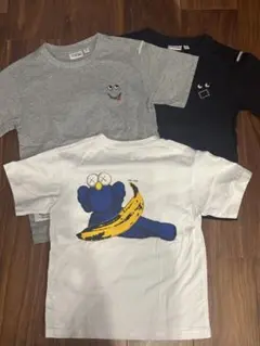 ユニクロ　KAWS Tシャツ3枚セット　130のサムネイル