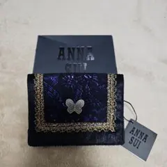 ANNA SUI 蝶モチーフ ポーチ 紫