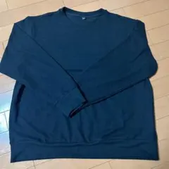 【極美品】最安値！UNIQLO ソフトニットフリースクルーネックT Lサイズ
