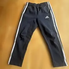 adidas 黒 ジャージ サイドストライプ