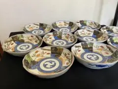 有田焼 伊万里焼 古伊万里 金彩 色絵 小皿 5寸皿 10枚 管理A4325のサムネイル