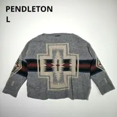 PENDLETON niko and… 別注 ボートネック 長袖ニット 3 L