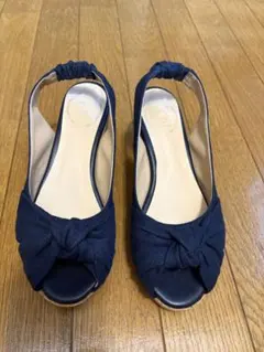 any SiS ネイビー ウェッジソール サンダルのサムネイル