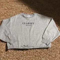 グレー クロップドトレーナー COLZA