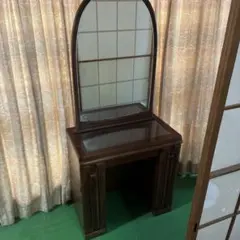 木製 ドレッサー 鏡台 椅子付き アンティーク調 猫足 送料込 - メルカリ