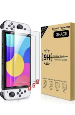 「新3枚入り」Nintendo switch 有機elモデル 専用 保護