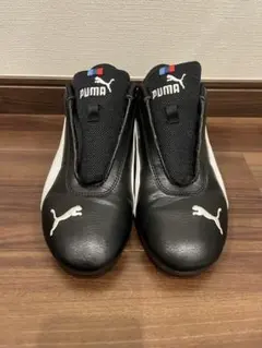【美品】PUMA BMW レザースニーカー スピードキャット ブラック