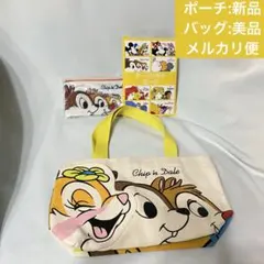 ディズニーストア シークレットポーチ チップとデール クラリス ミニトートバッグ