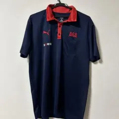 PUMA ポロシャツ ネイビー/レッド 未使用　LL相当のサムネイル