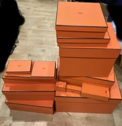 HERMES　エルメス　オレンジ　ギフトボックス 箱　13点　セット　美品